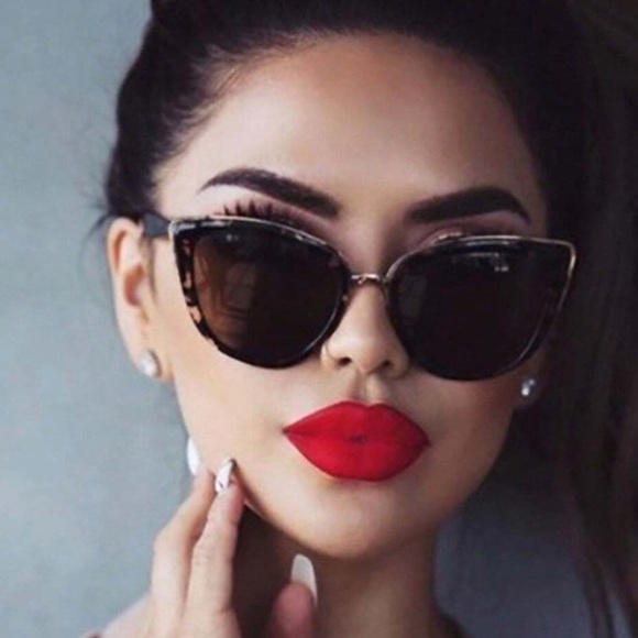 Luxe Leopard Print Gradient Cat Eye Sunnies Sunglasses - Picture 3 of 5